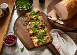 Roasted Turkey and Brie Flatbread