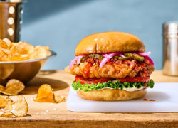 Chili Crisp Fried Chicken Sandwich